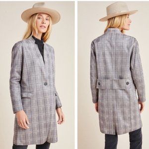 Anthro Blank NYC Renegade Longline Plaid Blazer XS